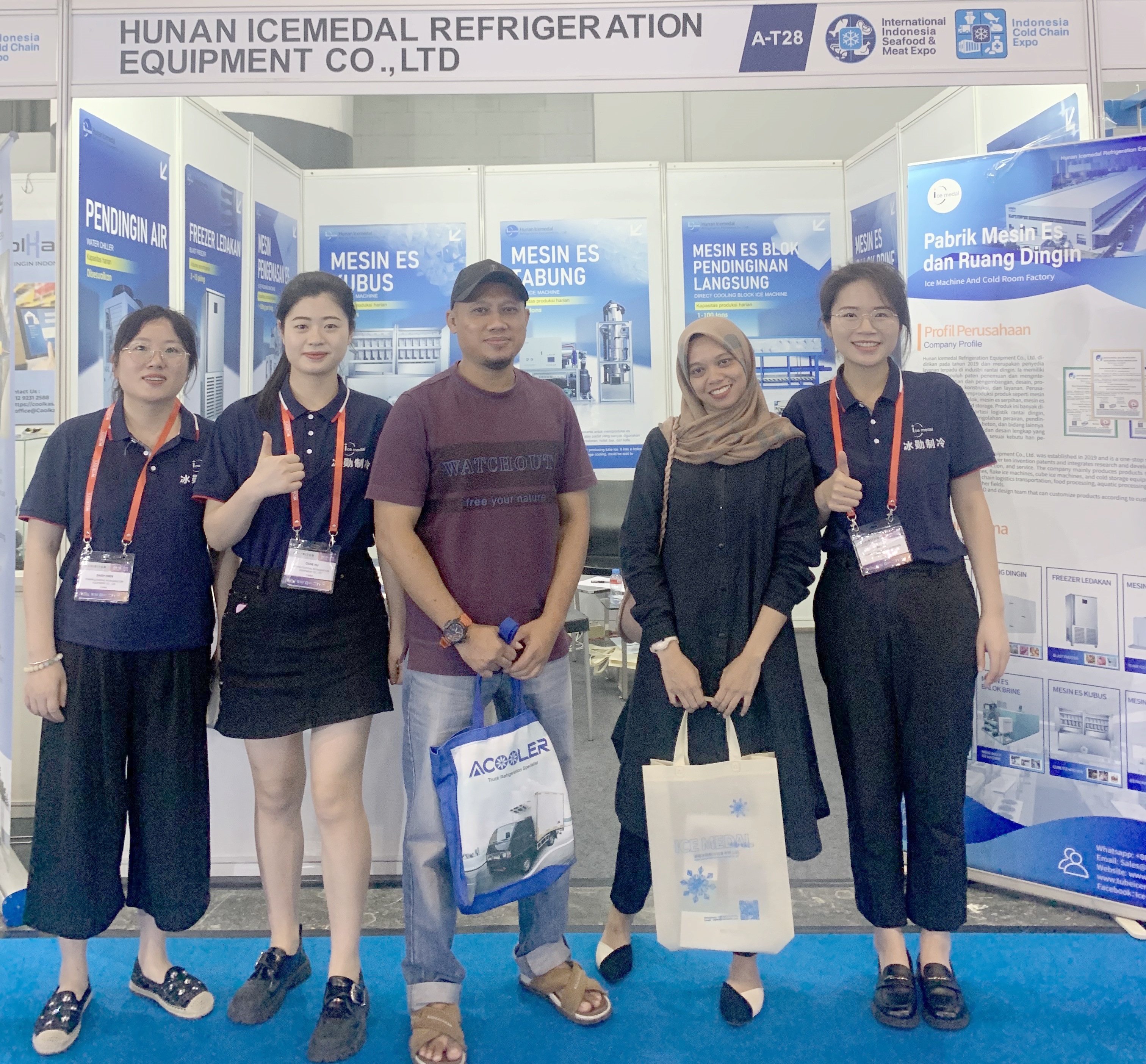 Immagine dell'IISM e dell'Expo della catena del freddo in Indonesia