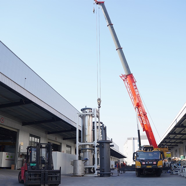 La macchina per il ghiaccio con tubo di ammoniaca da 100 tonnellate verrà spedita nelle Filippine