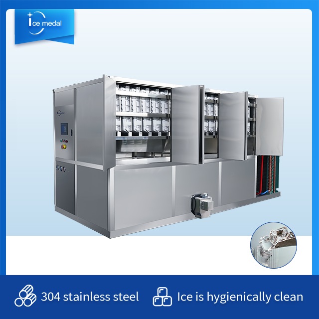 Icemedal IMC5 Macchina per il ghiaccio a cubetti da 5 tonnellate Macchina per il ghiaccio che produce per mangiare