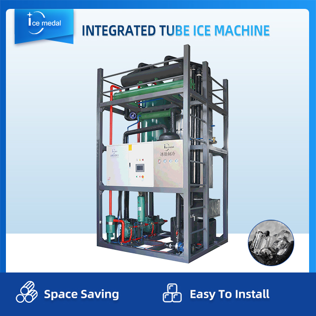 Icemedal Macchina per il ghiaccio a cilindro integrato da 15 tonnellate al giorno con prezzo di fabbrica