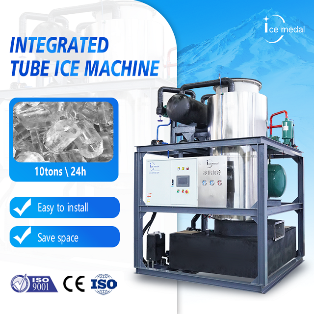 Icemedal IMT10 10 tonnellate al giorno Integrata Tubular Cilindro Ice Maglie