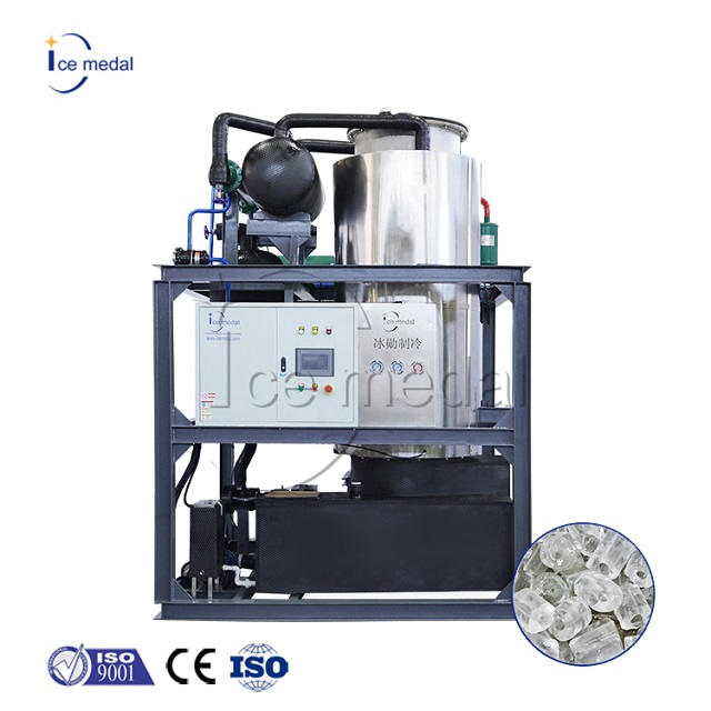 Automatica 20 tonnellate al giorno Macchina per produttori di tubi di ghiaccio integrato per piante di ghiaccio
