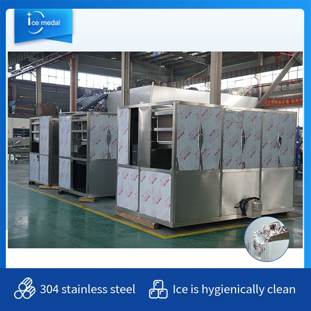 Icemedal IMC5 Macchina per il ghiaccio a cubetti da 5 tonnellate Macchina per il ghiaccio che produce per mangiare