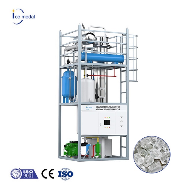 IceEmedal personalizzato 30 tonnellate al giorno Ice Mecchine per ghiaccio integrato Prezzo di fabbrica con CE