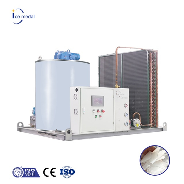 Icemedal Macchina per la produzione di scaglie di ghiaccio containerizzata industriale da 5 tonnellate al giorno