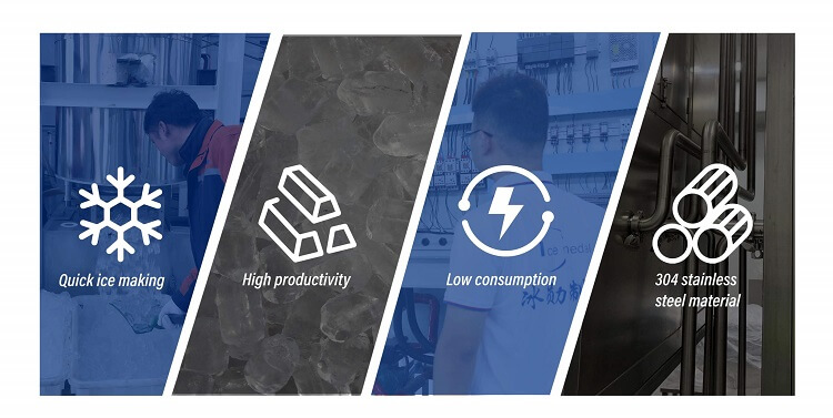 macchina per la produzione di tubi di ghiaccio