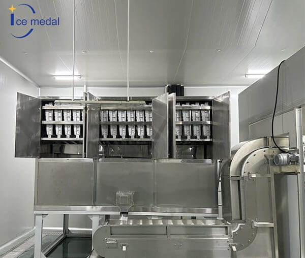 linea di produzione automatica di cubetti di ghiaccio 