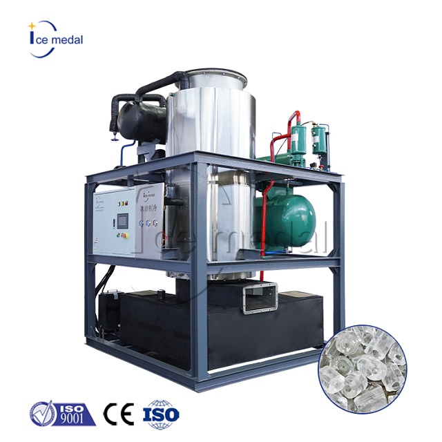 Automatica 20 tonnellate al giorno Macchina per produttori di tubi di ghiaccio integrato per piante di ghiaccio