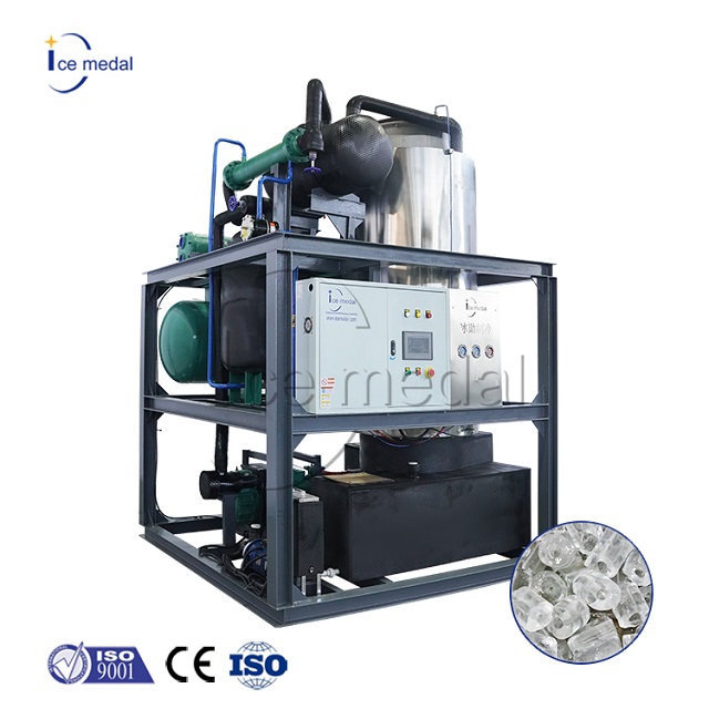 Automatica 20 tonnellate al giorno Macchina per produttori di tubi di ghiaccio integrato per piante di ghiaccio