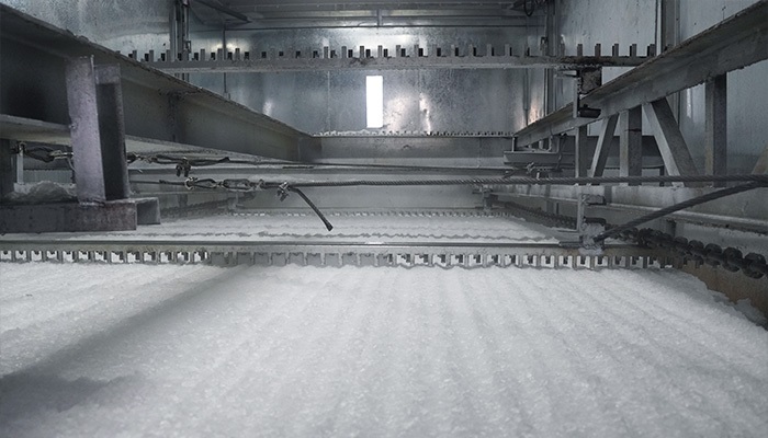 progetto di raffreddamento del calcestruzzo
