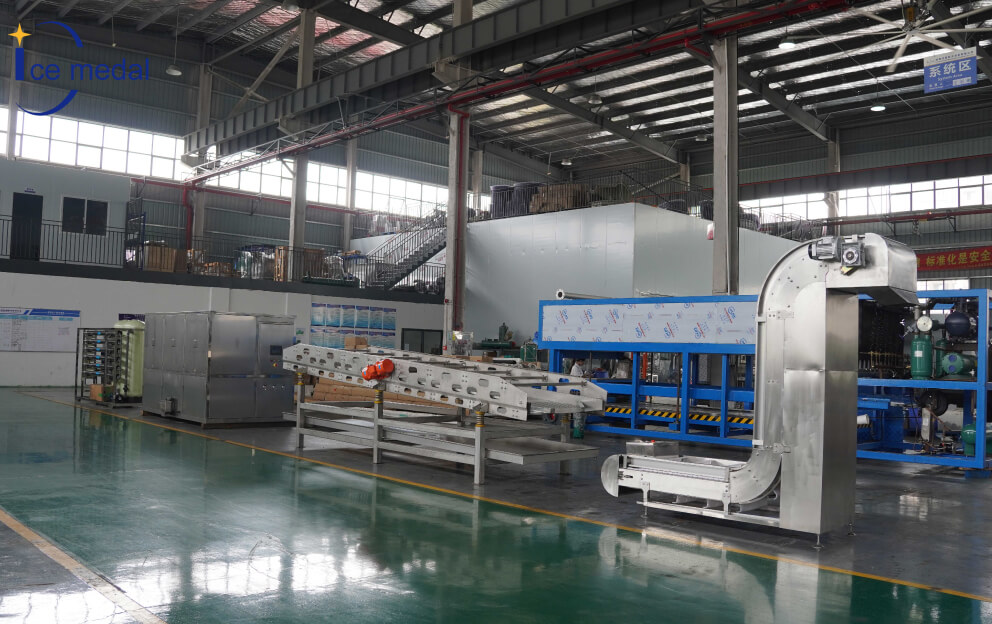 linea di produzione di ghiaccio commestibile