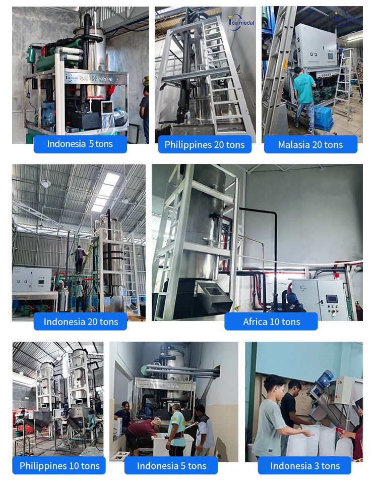Linea di produzione delle piante di ghiaccio del tubo
