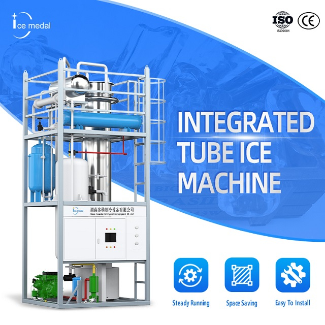 IceEmedal personalizzato 30 tonnellate al giorno Ice Mecchine per ghiaccio integrato Prezzo di fabbrica con CE