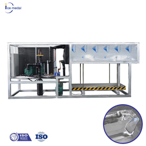 Icemedal 3 tonnellate al giorno Macchina per impianti di ghiaccio con raffreddamento diretto Blcok Macchina per il ghiaccio in vendita