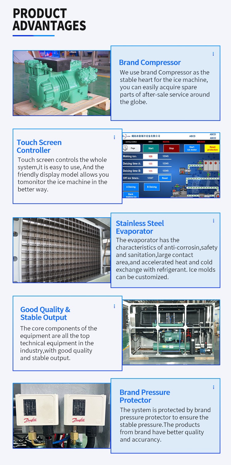 Dettagli della macchina per ghiaccio cubo