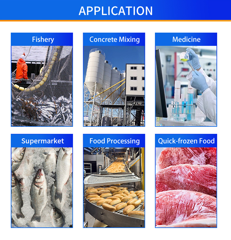 Quali sono le applicazioni del ghiaccio in scaglie?