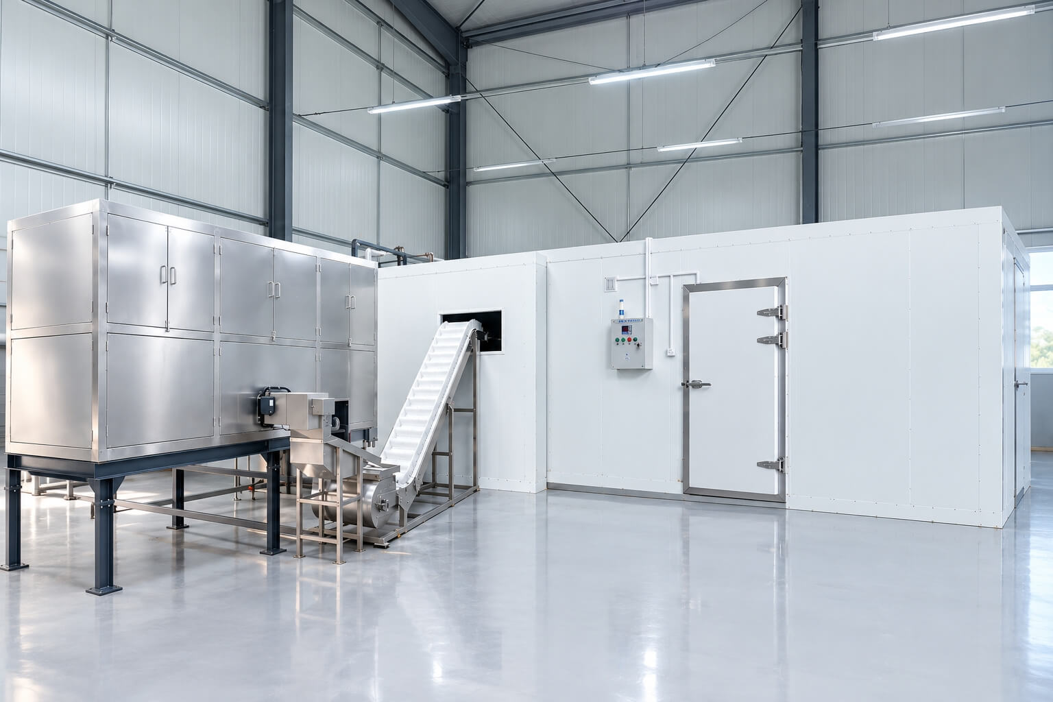 Una linea di produzione di ghiaccio da 5 tonnellate Case.jpg