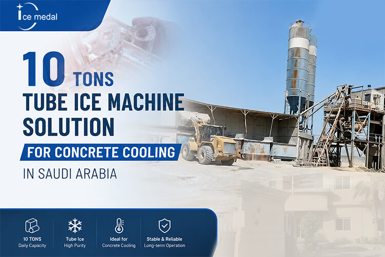 Soluzione di macchina per il ghiaccio industriale a tubi per la societ&agrave; di costruzioni saudita.jpg