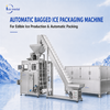 Linea di produzione di ghiaccio compattata con cubetti commestibili da 5 tonnellate/24 ore con imballaggio automatico 